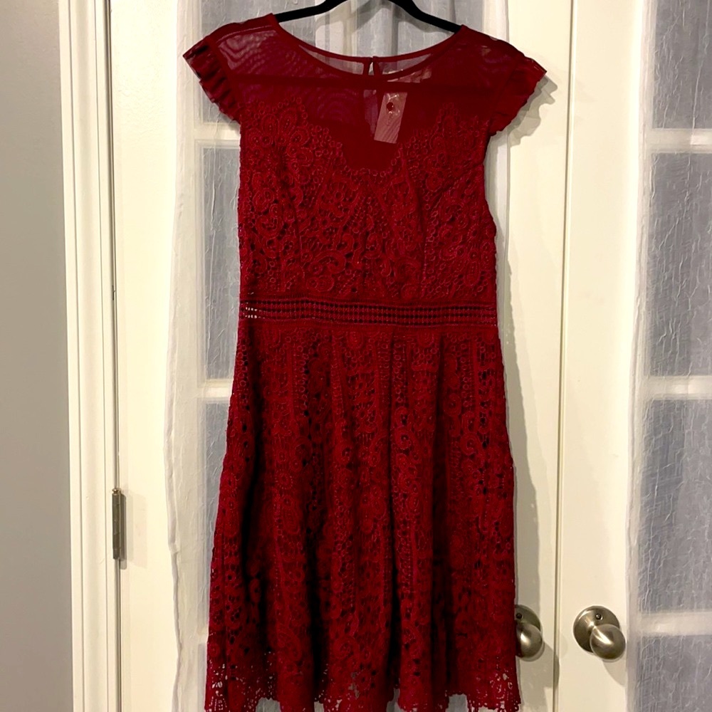 NWT Francesca’s Wine dress